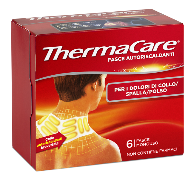 FASCE AUTORISCALDANTI A CALORE TERAPEUTICO THERMACARE COLLO/SPALLA/POLSO 6 PEZZI - Farmacia Nuova Dr.ssa Gabriella Catellani