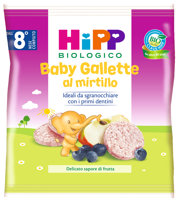 HIPP BABY GALLETTE DI RISO AL MIRTILLO 30 G - Farmacia Nuova Dr.ssa Gabriella Catellani