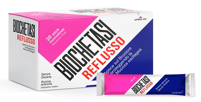 BIOCHETASI REFLUSSO 20 STICK AROMA ARANCIA - Farmacia Nuova Dr.ssa Gabriella Catellani
