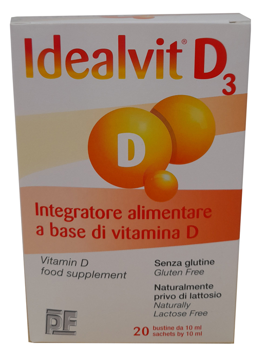 IDEALVIT D3 20 BUSTINE DA 10 ML - Farmacia Nuova Dr.ssa Gabriella Catellani