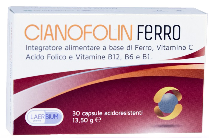 CIANOFOLIN FERRO 30 CAPSULE - Farmacia Nuova Dr.ssa Gabriella Catellani