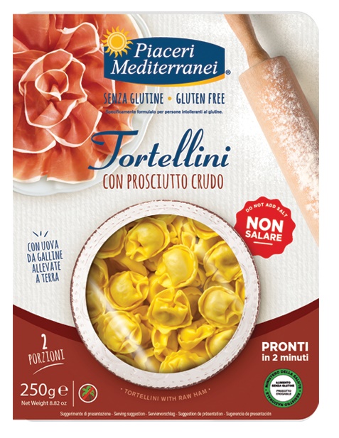 PIACERI MEDITERRANEI TORTELLINI PROSCIUTTO 250 G - Farmacia Nuova Dr.ssa Gabriella Catellani
