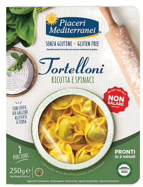 PIACERI MEDITERRANEI TORTELLONI RICOTTA SPINACI 250 G - Farmacia Nuova Dr.ssa Gabriella Catellani