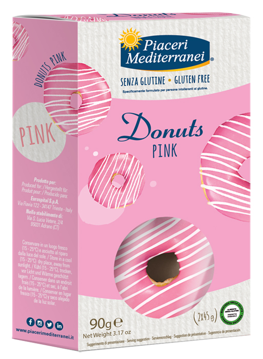 PIACERI MEDITERRANEI DONUTS PINK 90 G - Farmacia Nuova Dr.ssa Gabriella Catellani