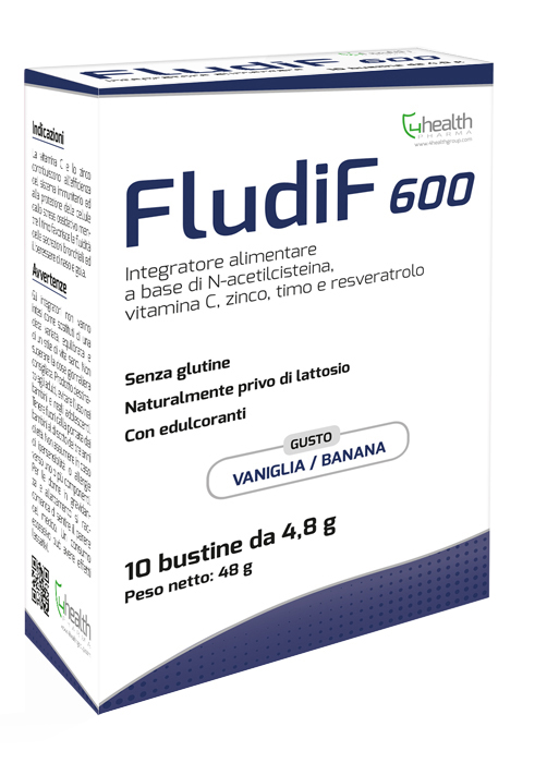 FLUDIF 600 VANIGLIA/BANANA 10 BUSTINE - Farmacia Nuova Dr.ssa Gabriella Catellani