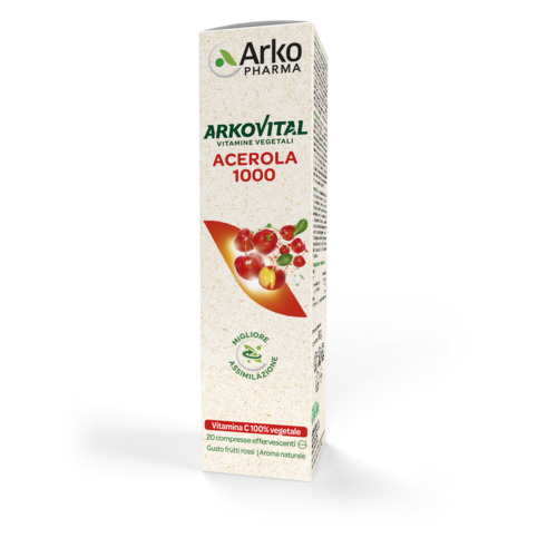 ARKOVITAL ACEROLA 1000 EFFERVESCENTE 20 COMPRESSE - Farmacia Nuova Dr.ssa Gabriella Catellani