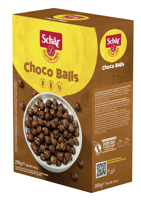 SCHAR CHOCO BALLS CEREALI SENZA LATTOSIO 250 G - Farmacia Nuova Dr.ssa Gabriella Catellani