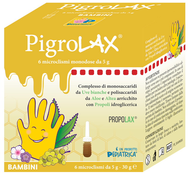 MICROCLISMA PIGROLAX BAMBINI 6 X 5 G - Farmacia Nuova Dr.ssa Gabriella Catellani