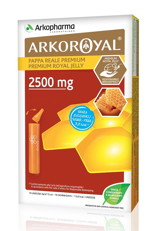 ARKOROYAL PAPPA REALE 2500 MG SENZA ZUCCHERO 10 FIALE - Farmacia Nuova Dr.ssa Gabriella Catellani