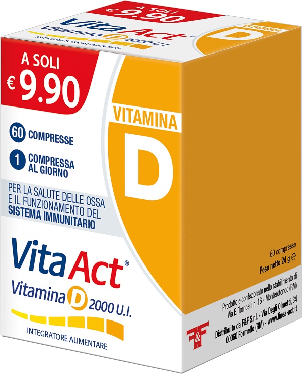 VITA ACT VITAMINA D 2000UI 60 COMPRESSE - Farmacia Nuova Dr.ssa Gabriella Catellani
