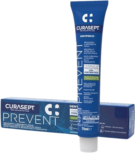 CURASEPT PREVENT DENTIFRICIO 75 ML - Farmacia Nuova Dr.ssa Gabriella Catellani