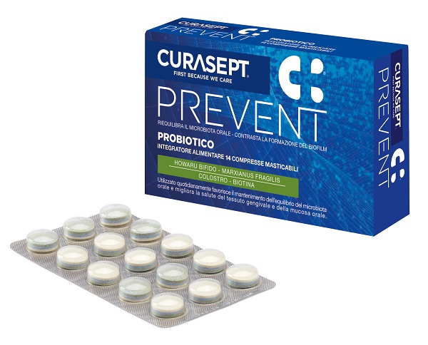 CURASEPT PREVENT PROBIOTICO 14 COMPRESSE MASTICABILI - Farmacia Nuova Dr.ssa Gabriella Catellani