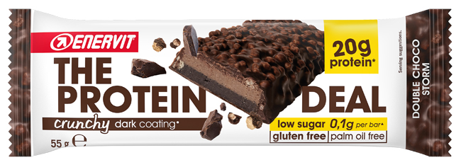 ENERVIT PROTEIN DEAL DOUBLE CHOCO STORM 55 G - Farmacia Nuova Dr.ssa Gabriella Catellani