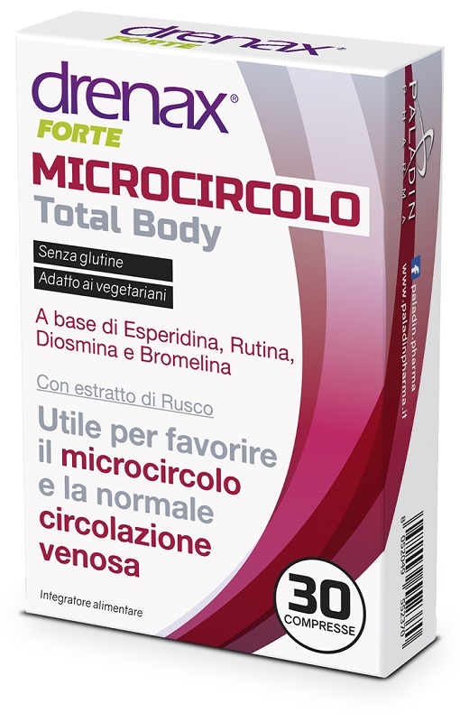 DRENAX FORTE MICROCIRCOLO TOTAL BODY 30 COMPRESSE - Farmacia Nuova Dr.ssa Gabriella Catellani