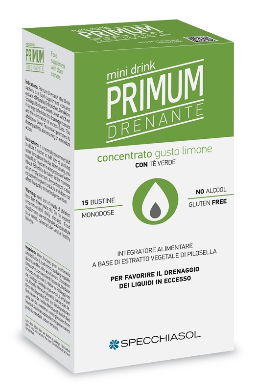 PRIMUM DRENANTE MINIDRINK LIMONE 15 STICK DA 10 ML - Farmacia Nuova Dr.ssa Gabriella Catellani