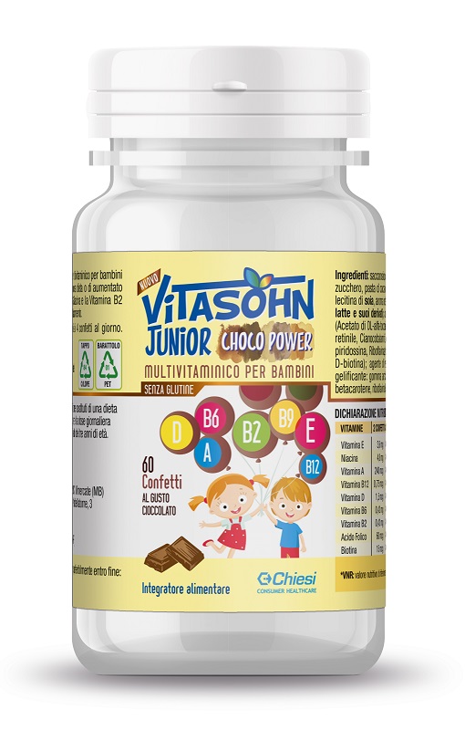 VITASOHN JUNIOR CHOCO POWER 60 CONFETTI - Farmacia Nuova Dr.ssa Gabriella Catellani