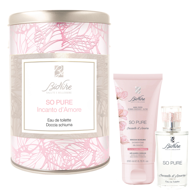 SO PURE INCANTO D'AMORE KIT NATALE 2021 EAU DE TOILETTE 50 ML + DOCCIA SCHIUMA 200 ML - Farmacia Nuova Dr.ssa Gabriella Catellani