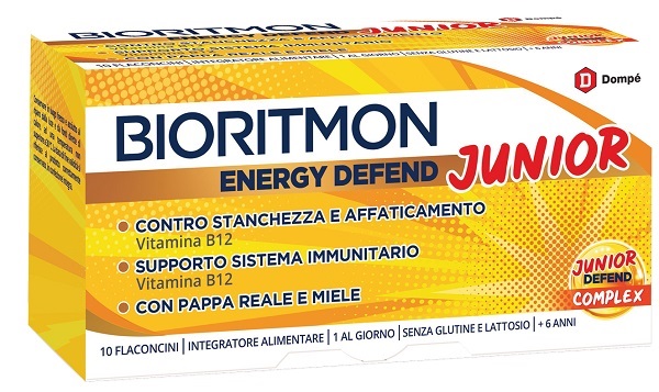 BIORITMON ENERGY DEFEND JUNIOR 10 FLACONCINI 10 ML - Farmacia Nuova Dr.ssa Gabriella Catellani