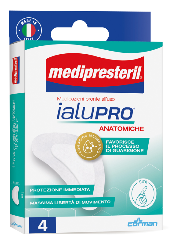 MEDIPRESTERIL IALUPRO DITA 3,8X7 CM 4 PEZZI - Farmacia Nuova Dr.ssa Gabriella Catellani