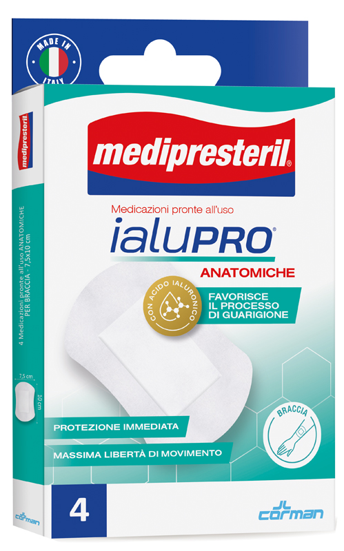 MEDIPRESTERIL IALUPRO BRACCIA 7,5X10 CM 4 PEZZI - Farmacia Nuova Dr.ssa Gabriella Catellani