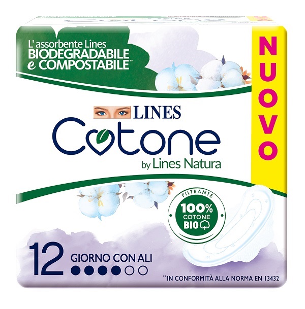LINES COTONE BIO ULTRA ALI 12 PEZZI - Farmacia Nuova Dr.ssa Gabriella Catellani