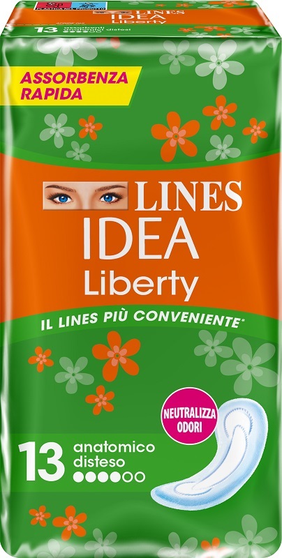 LINES IDEA LIBERTY DWCT ANATOMICI 13 PEZZI - Farmacia Nuova Dr.ssa Gabriella Catellani