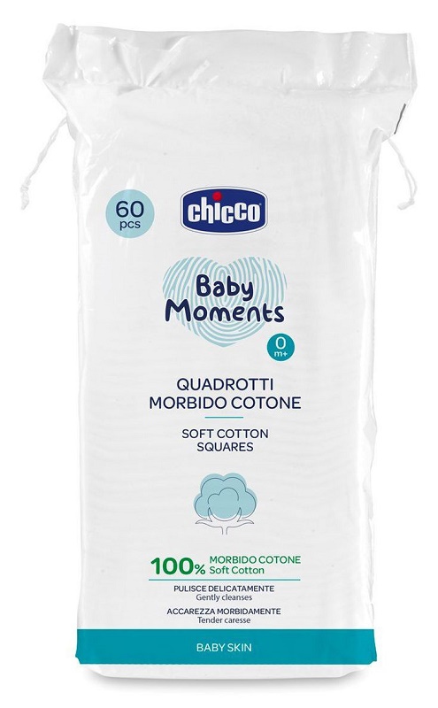 CHICCO BABY MOMENTS QUADROTTI 60 PEZZI - Farmacia Nuova Dr.ssa Gabriella Catellani