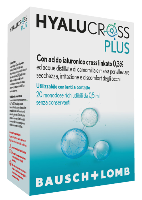 HYALUCROSS PLUS 20 FLACONCINI MONODOSE DA 0,5 ML - Farmacia Nuova Dr.ssa Gabriella Catellani