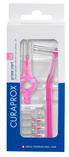 CURAPROX CPS 08 SCOVOLINO PRIME START 08 PINK 5 PEZZI - Farmacia Nuova Dr.ssa Gabriella Catellani
