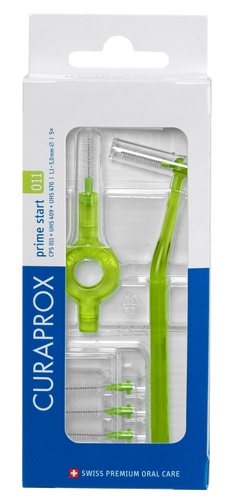 CURAPROX CPS 011 SCOVOLINO PRIME START 011 LIME GREEN 5 PEZZI - Farmacia Nuova Dr.ssa Gabriella Catellani