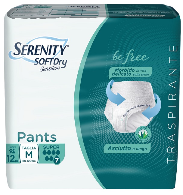 SERENITY PANTS SD SENSITIVE SUPER M 12 PEZZI - Farmacia Nuova Dr.ssa Gabriella Catellani