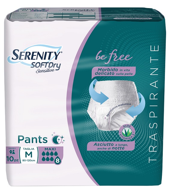 SERENITY PANTS SD SENSITIVE BE FREE MAXI M 10 PEZZI - Farmacia Nuova Dr.ssa Gabriella Catellani