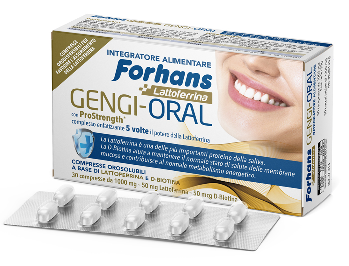 FORHANS LATTOFERRINA GENGI ORAL 30 COMPRESSE - Farmacia Nuova Dr.ssa Gabriella Catellani