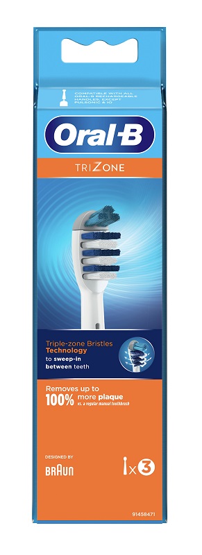 ORALB TRIZONE EB30 TESTINE PER SPAZZOLINO ELETTRICO 3 PEZZI - Farmacia Nuova Dr.ssa Gabriella Catellani