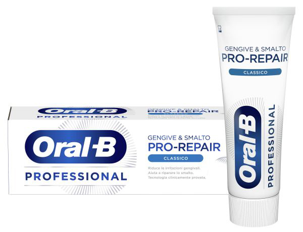 ORALB PROFESSIONAL GENGIVE & SMALTO PRO REPAIR CLASSICO DENTIFRICIO 75 ML - Farmacia Nuova Dr.ssa Gabriella Catellani