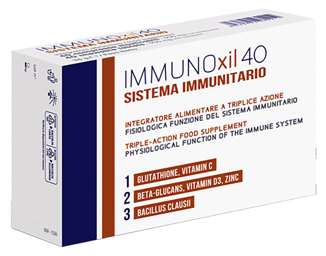 IMMUNOXIL 40 SISTEMA IMMUNITARIO 40 COMPRESSE MASTICABILI - Farmacia Nuova Dr.ssa Gabriella Catellani