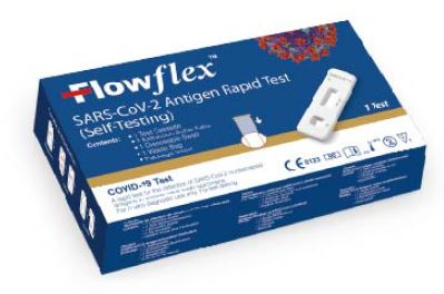 TEST ANTIGENICO RAPIDO COVID-19 FLOWFLEX AUTODIAGNOSTICO DETERMINAZIONE QUALITATIVA ANTIGENI SARS-COV-2 IN TAMPONI NASALI MEDIANTE IMMUNOCROMATOGRAFIA PROVETTA CON ALLUMINIO - Farmacia Nuova Dr.ssa Gabriella Catellani