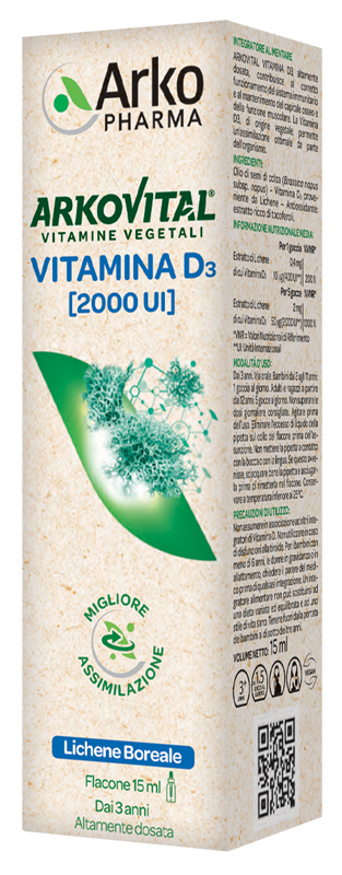 ARKOVITAL VITAMIN D3 15 ML - Farmacia Nuova Dr.ssa Gabriella Catellani