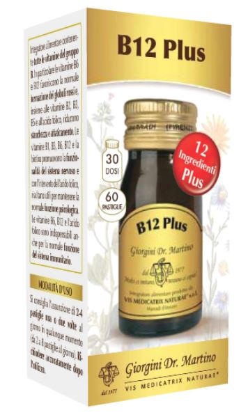 B12 PLUS 60 PASTIGLIE - Farmacia Nuova Dr.ssa Gabriella Catellani