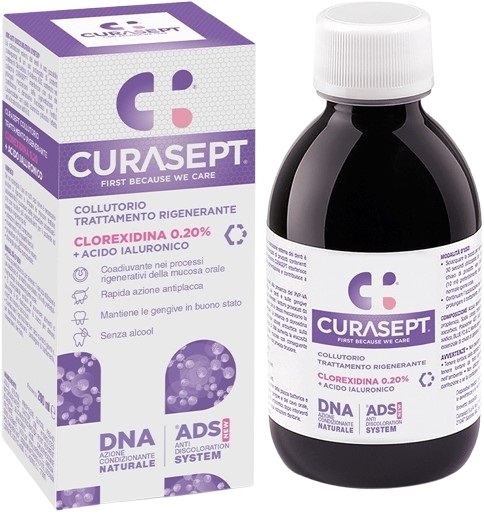 CURASEPT COLLUTORIO ADS DNA TRATTAMENTO RIGENERANTE 200 ML - Farmacia Nuova Dr.ssa Gabriella Catellani