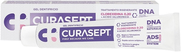CURASEPT GEL DENTIFRICIO ADS DNA TRATTAMENTO RIGENERANTE 75 ML - Farmacia Nuova Dr.ssa Gabriella Catellani