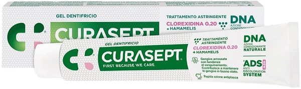 CURASEPT GEL DENTIFRICIO ADS DNA TRATTAMENTO ASTRINGENTE 75 ML - Farmacia Nuova Dr.ssa Gabriella Catellani