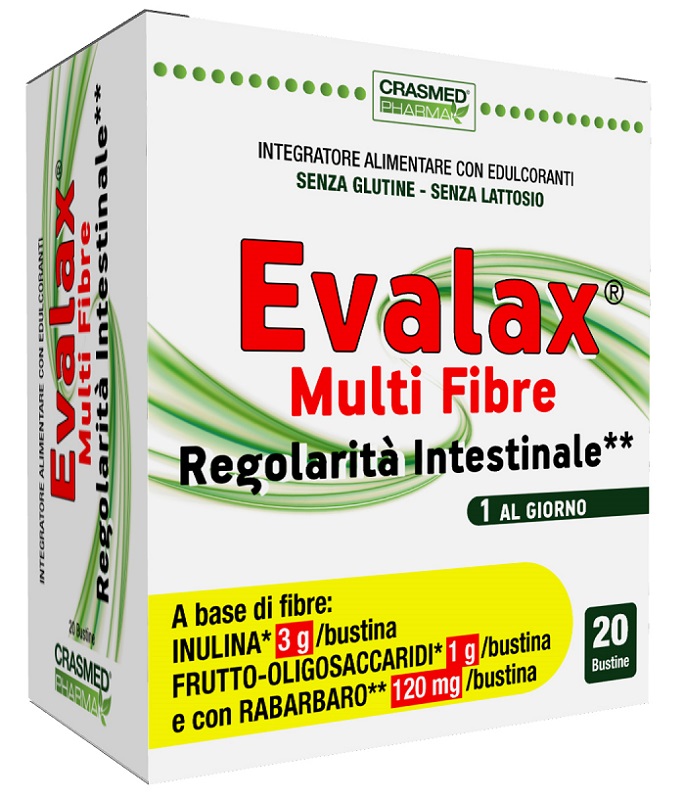 EVALAX MULTI FIBRE REGOLARITA' INTESTINALE 20 BUSTINE - Farmacia Nuova Dr.ssa Gabriella Catellani
