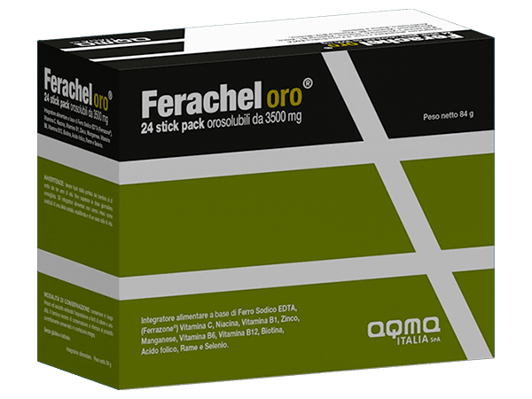 FERACHEL ORO 24 STICK OROSOLUBILI - Farmacia Nuova Dr.ssa Gabriella Catellani