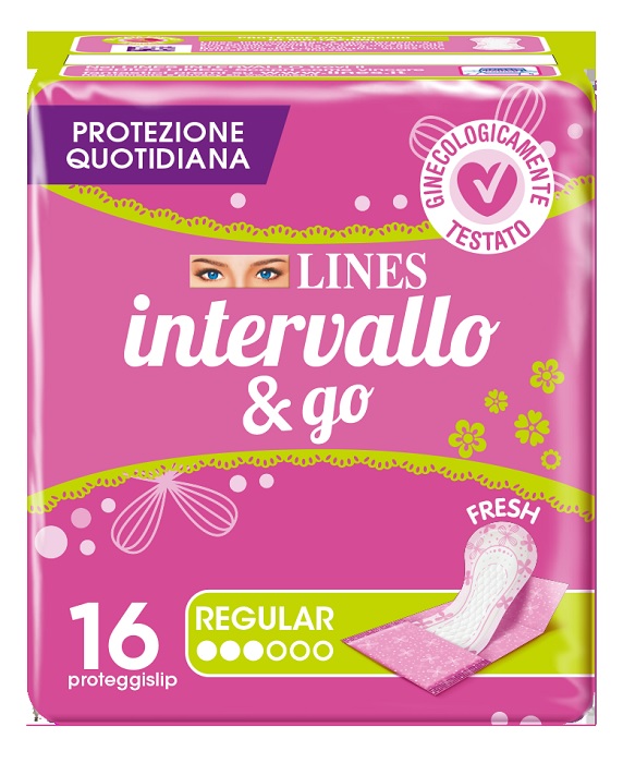 PROTEGGISLIP LINES INTERVALLO FRESH&GO RIPIEGATI 16 PEZZI - Farmacia Nuova Dr.ssa Gabriella Catellani