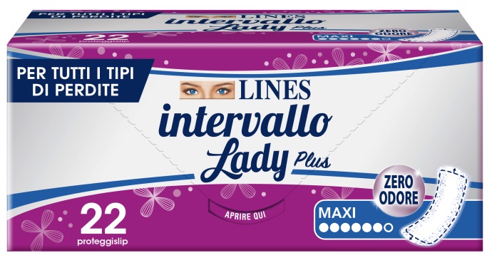 PROTEGGISLIP LINES INTERVALLO LADY PLUS MAXI 22 PEZZI - Farmacia Nuova Dr.ssa Gabriella Catellani