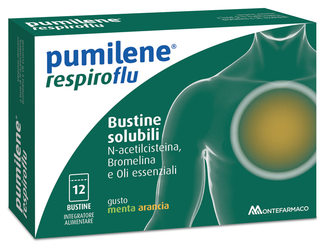 PUMILENE RESPIROFLU 12 BUSTINE - Farmacia Nuova Dr.ssa Gabriella Catellani