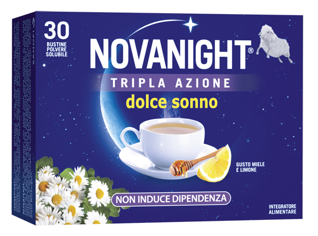 NOVANIGHT TRIPLA AZIONE DOLCE SONNO 30 BUSTINE - Farmacia Nuova Dr.ssa Gabriella Catellani