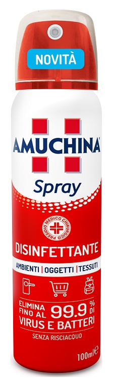 AMUCHINA SPRAY AMBIENTI OGGETTI TESSUTI 100 ML - Farmacia Nuova Dr.ssa Gabriella Catellani