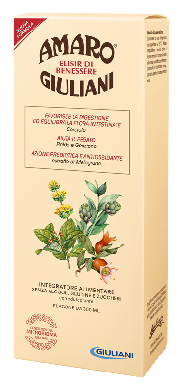 AMARO GIULIANI ELISIR BENESSERE 300 ML NUOVA FORMULA - Farmacia Nuova Dr.ssa Gabriella Catellani